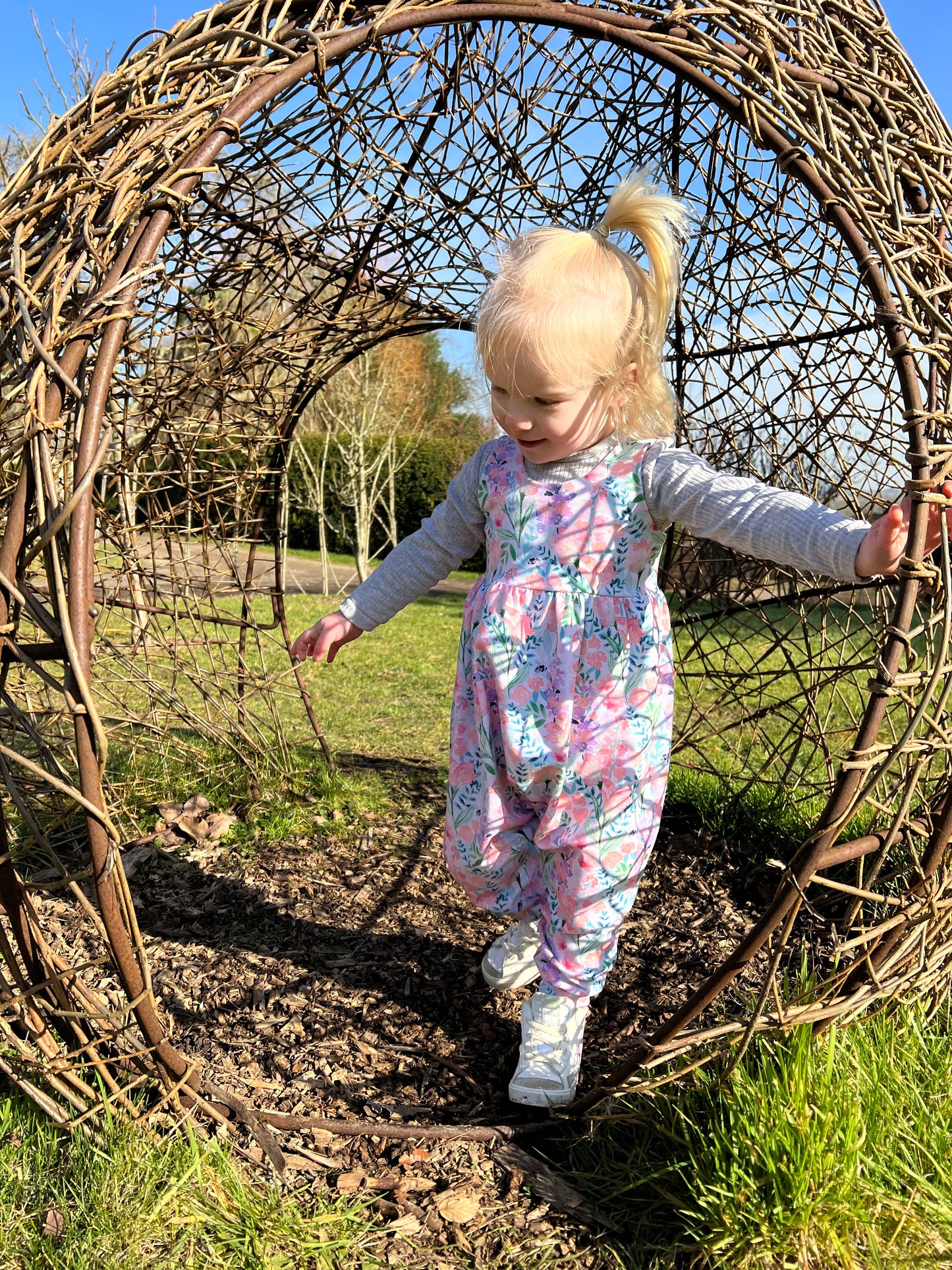 Summer romper, handmade children’s clothes, harem romper, children’s clothes
